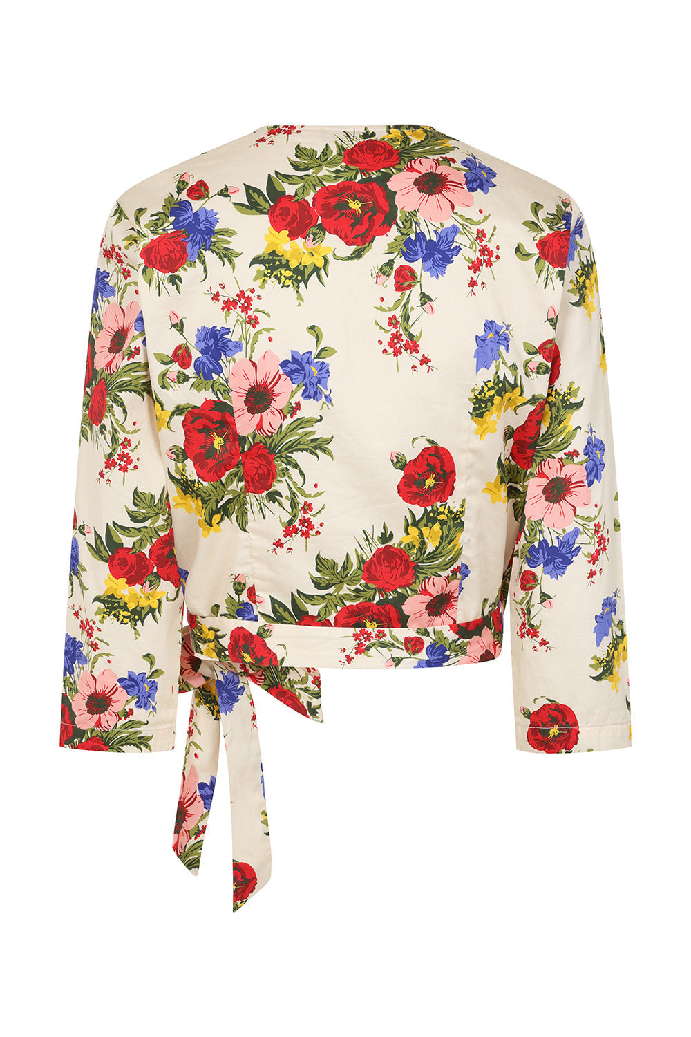 Banned Retro 40s Gracie 40s Floral Serenade Blouse-Cream