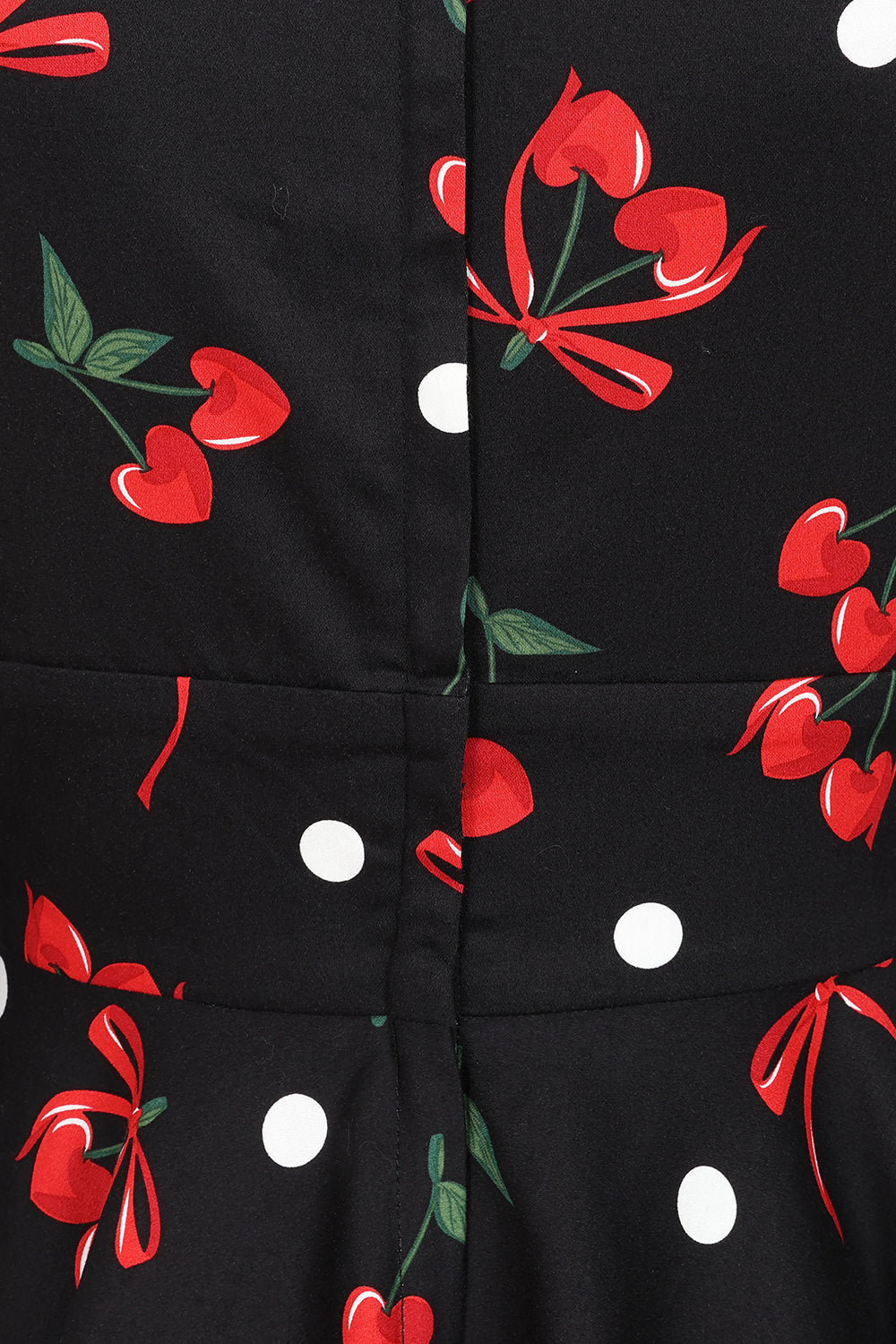 Banned Retro 50s Mina Cherries And Bows Swing Full Circle Dress-Black