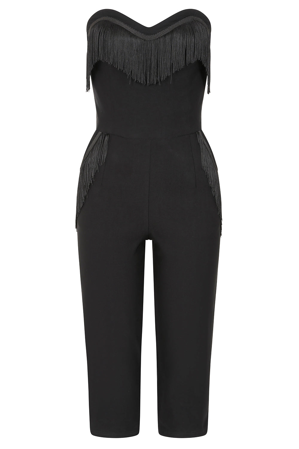 Banned Retro 50s Jinny Tassel Jumpsuit-Black