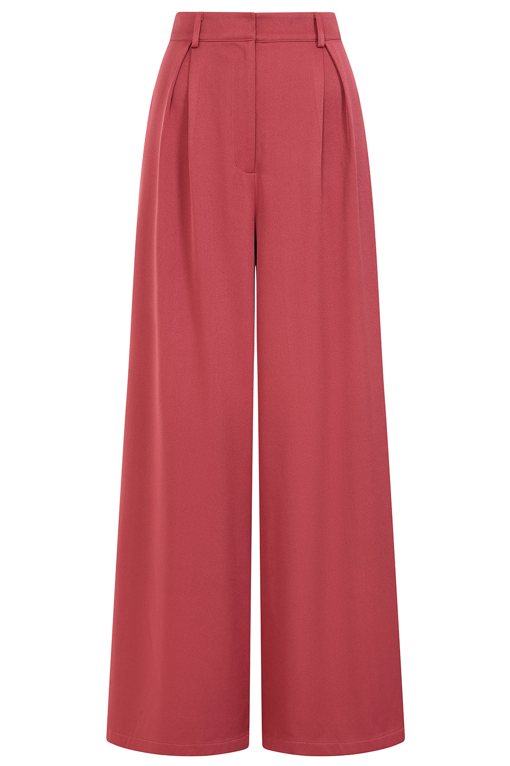Banned Retro Eliza 50s Plain Trousers-Burgundy