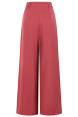 Banned Retro Eliza 50s Plain Trousers-Burgundy