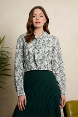 Banned Retro Kirsch-Winter-Feiertagsbluse