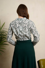 Banned Retro Kirsch-Winter-Feiertagsbluse
