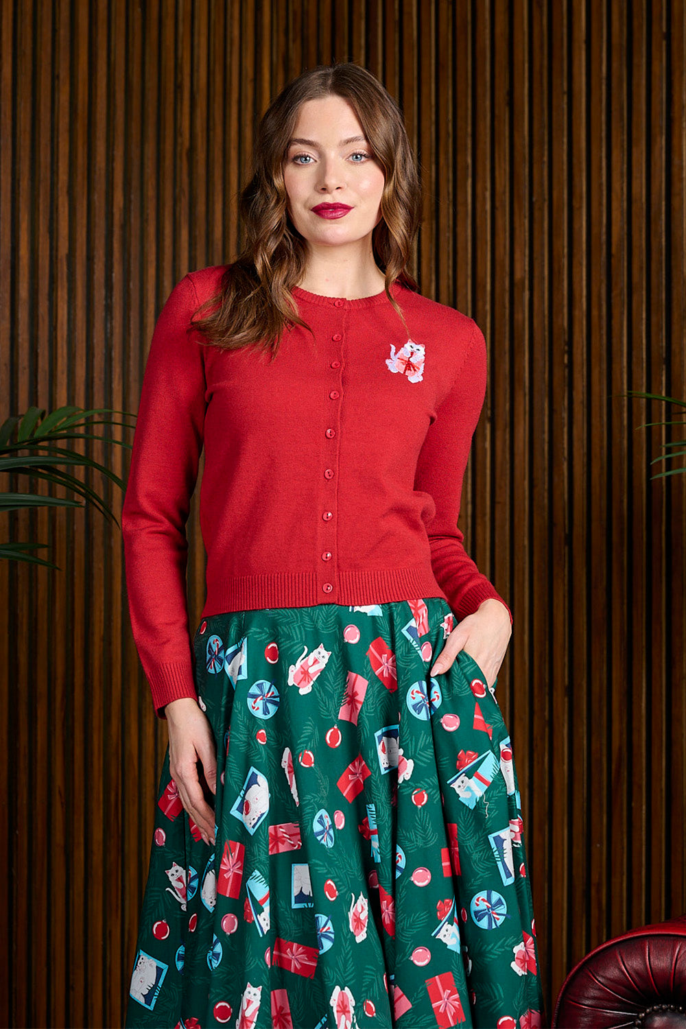 Banned Retro Angela Cat Cardigan