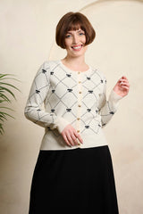 Banned Retro Betty Bow Cardigan