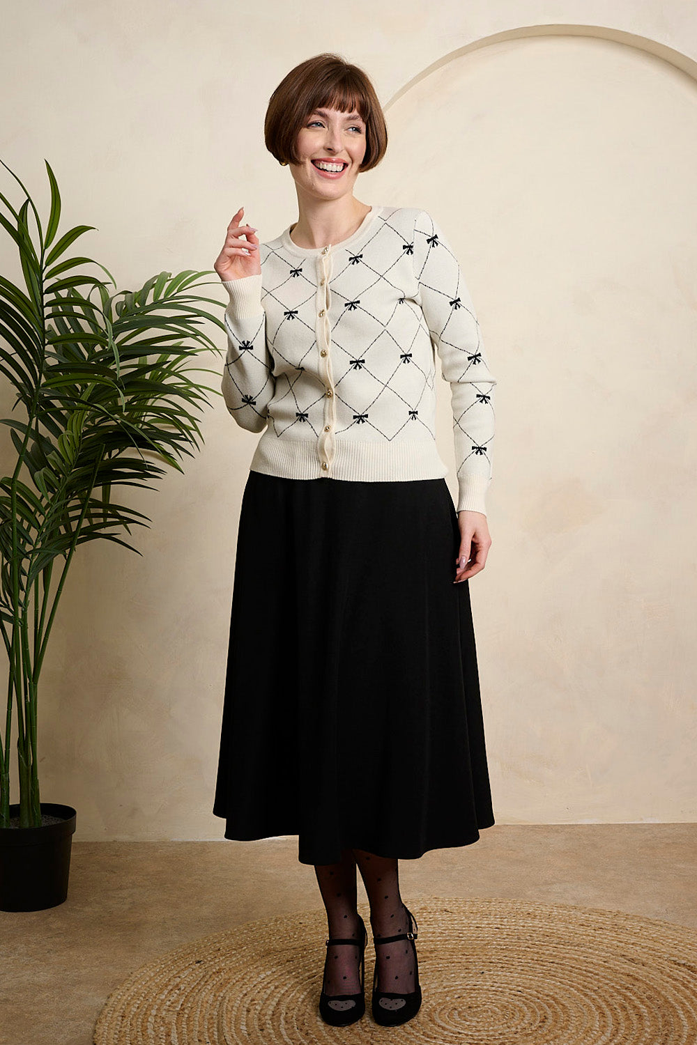 Banned Retro Betty Bow Cardigan