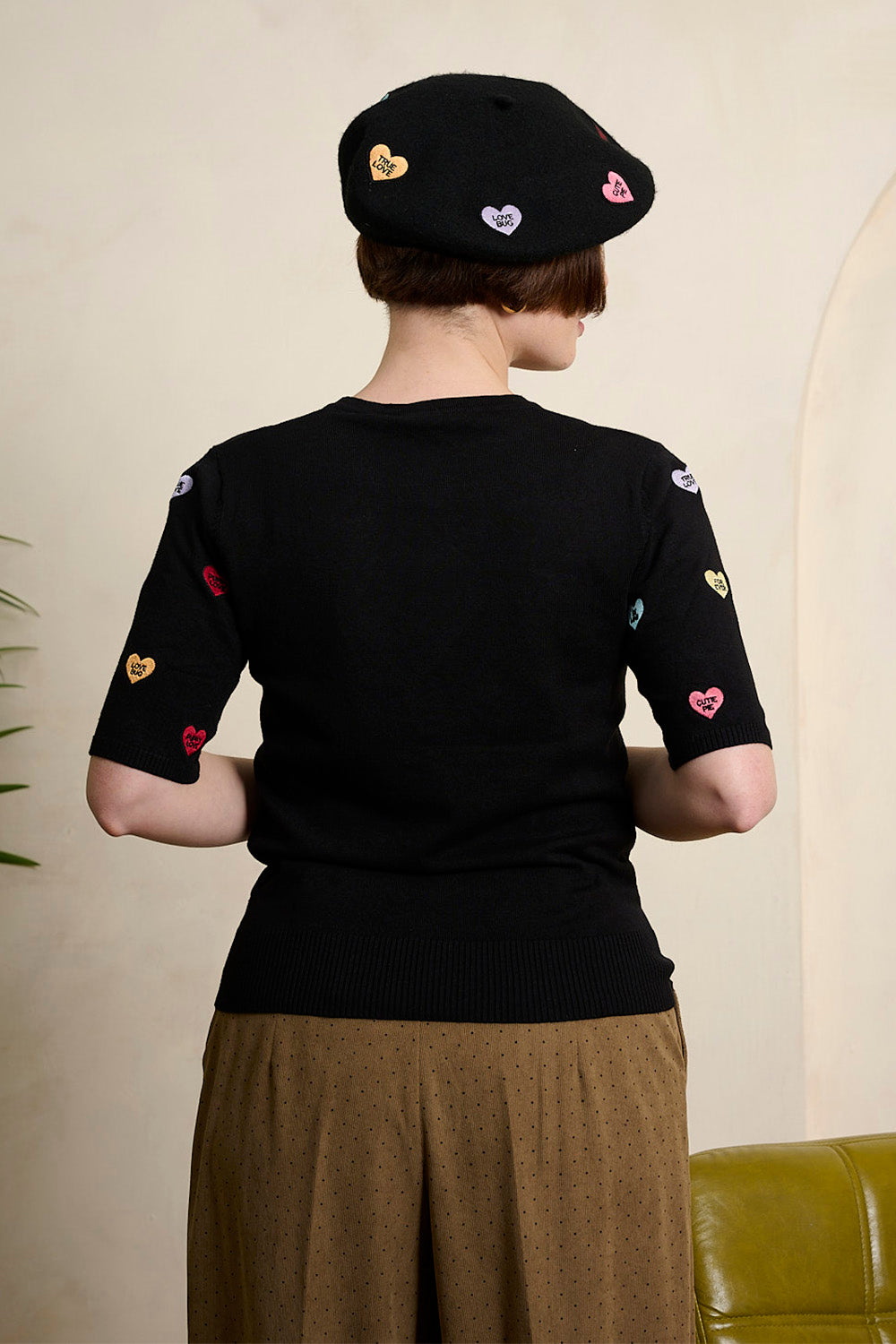 Banned Retro Ruby Love Hearts Pullover