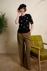 Banned Retro Ruby Love Hearts Pullover
