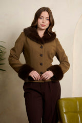 Banned Retro Rea Kunstfelljacke