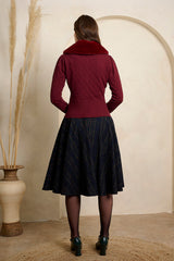 Banned Retro Wool Mix Cary School Checks Skirt