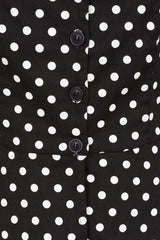 Banned Retro Marion Polka Dot Blouse And-Black