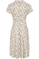 Banned Retro 40s Shirley Seaside Dress-Cream