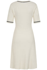 Banned Retro 40s Davina Knit Dress-Cream