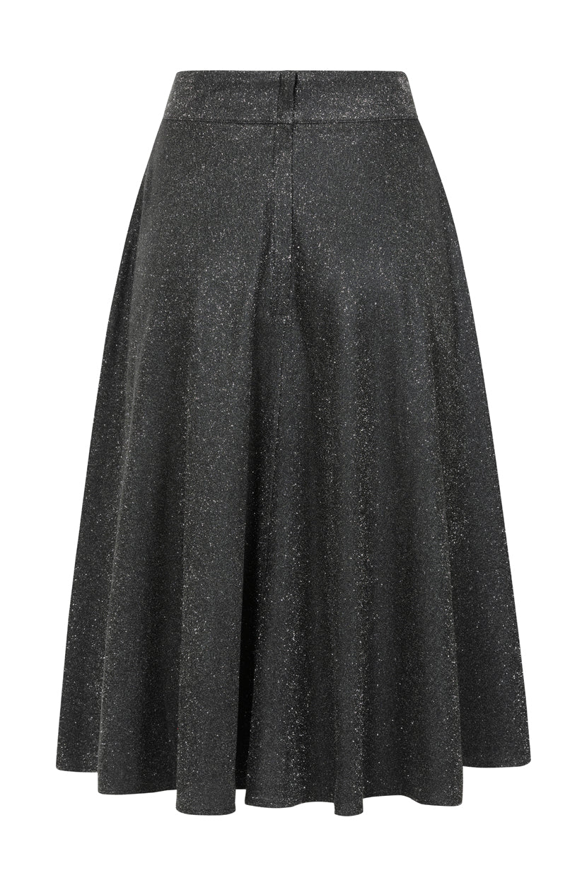 1950's Banned Retro Annie Sparkle Skirt-Black