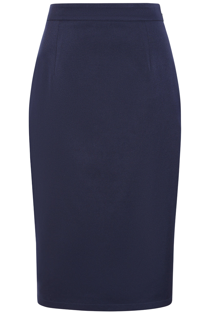Banned Retro 50s Leonia Pencil Skirt-Navy