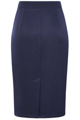 Banned Retro 50s Leonia Pencil Skirt-Navy