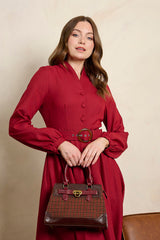 Banned Retro Darling Belle Check Tote Bag
