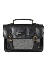 Banned Retro Herringbone Heirloom Satchel Bag
