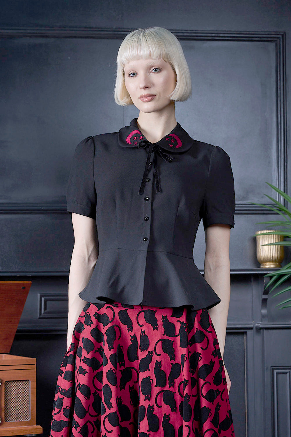 Banned Retro Prue Mondbluse