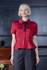 Banned Retro Prue Katzenbluse