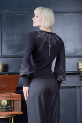 Banned Retro Carla Spinnennetz-Pullover