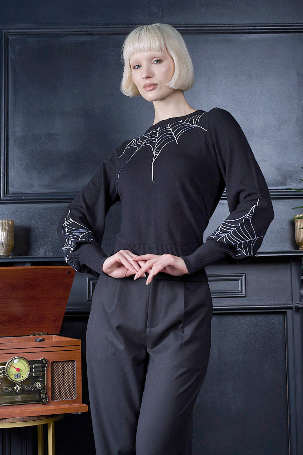 Pull à toile d'araignée Banned Retro Carla