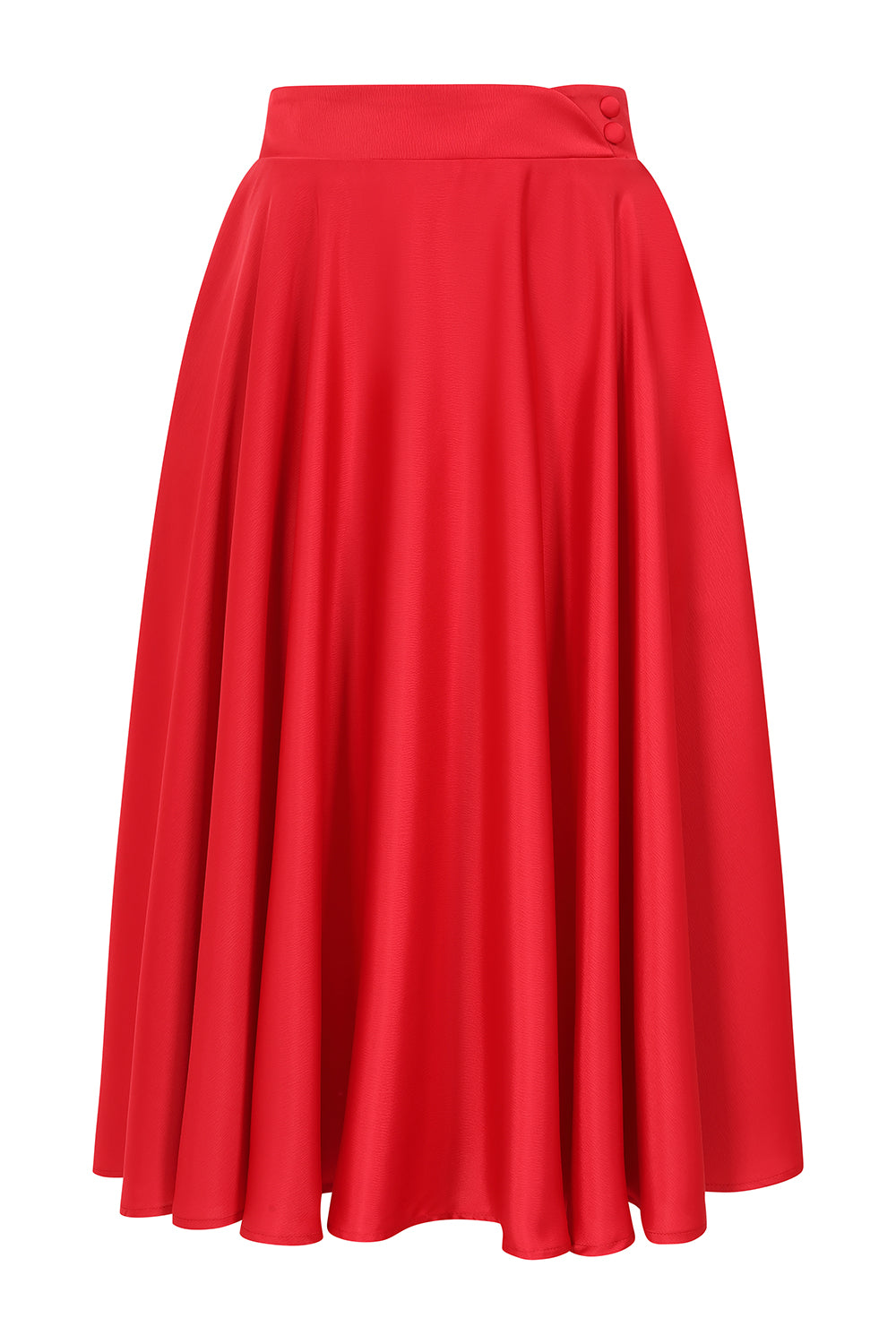 BANNED Legacy 1950s Circle Panel Skirt | Vintage Style Swing Skirt-Red