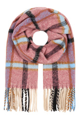 Banned Retro Cherrywood Plaid Scarf