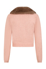 Banned Retro Sonia Faux Fur Cardigan