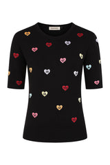 Banned Retro Ruby Love Hearts Pullover