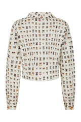 Banned Retro Cherry Cool Cat Bluse