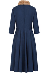 Banned Retro Lorna Fur Collar Dress