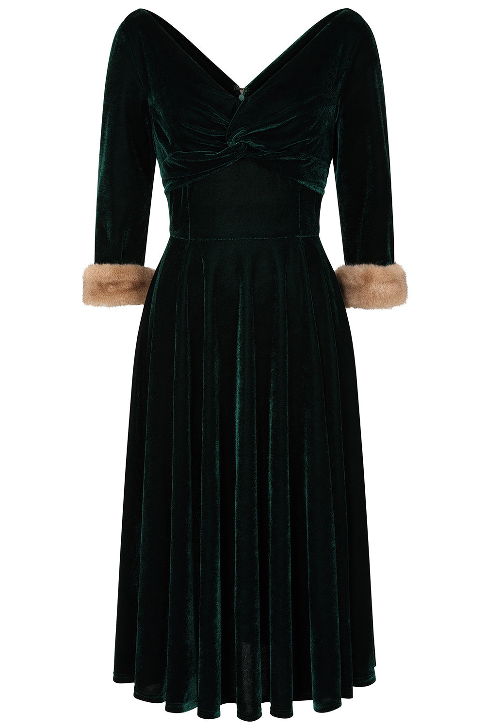 Banned Retro Nina Velvet Swing Dress