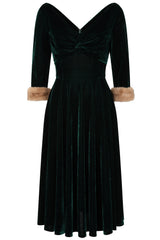 Banned Retro Nina Velvet Swing Dress