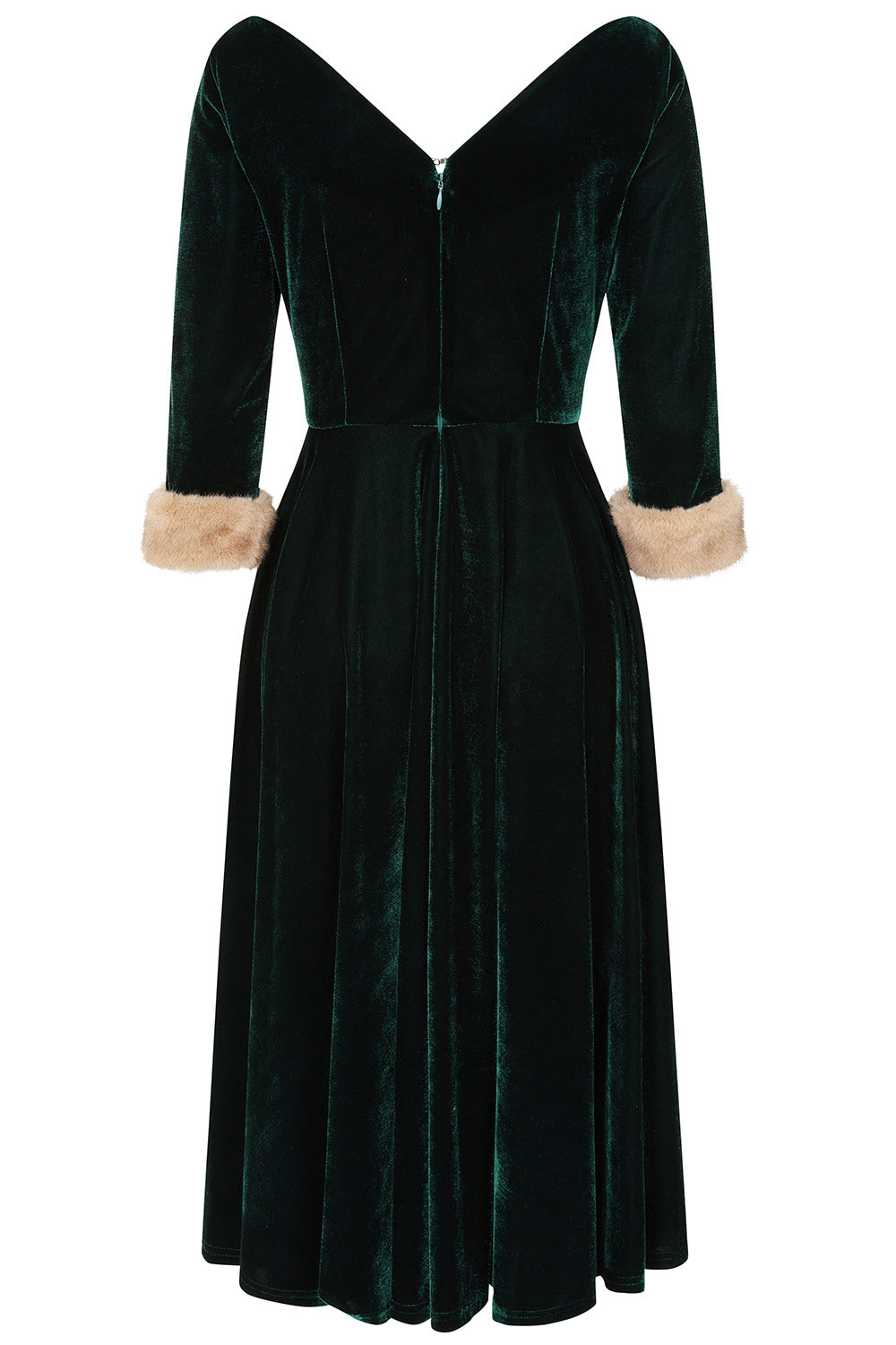 Banned Retro Nina Velvet Swing Dress