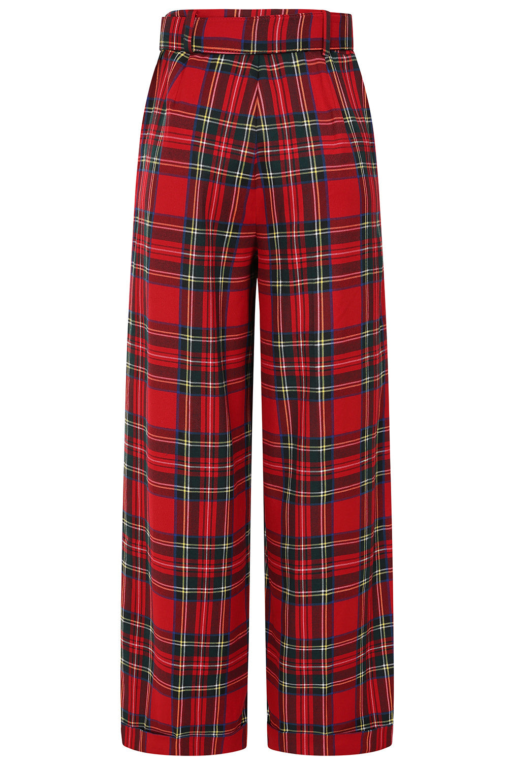 Pantalon à carreaux de Noël Joanna années 40 Banned Retro
