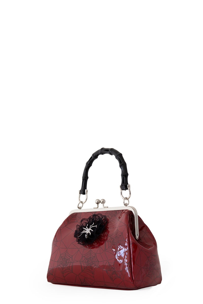 Banned Retro Killian Red Spider & Webb Frances Handbag