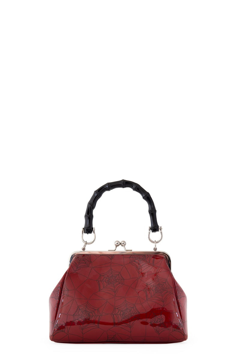 Banned Retro Killian Red Spider & Webb Frances Handbag