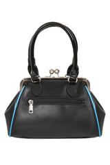 BANNED The Swallows Return Lacquer Handbag | Rockabilly Embroidered Style-Black-One Size-EU