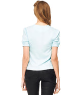 Banned Retro 1950's Make Melodies Scallop Vintage Blouse Mint Green