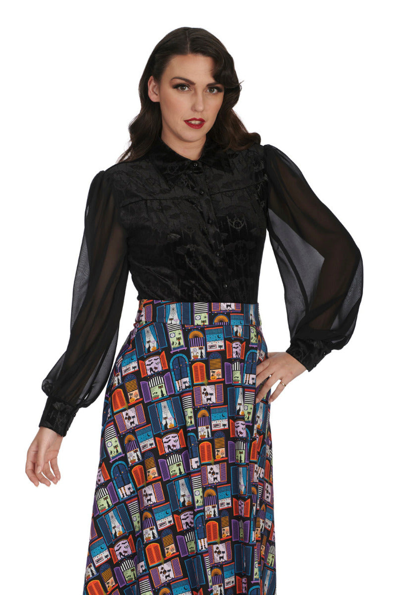 VELVET BAT BLOUSE