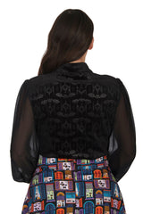 VELVET BAT BLOUSE