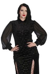 VELVET BAT BLOUSE