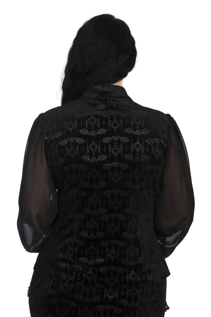 VELVET BAT BLOUSE