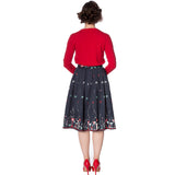 CHRISTMAS COCKTAILS SWING SKIRT