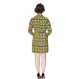 20's LEAVES SHIRTDRESS