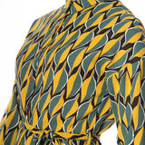 20's LEAVES SHIRTDRESS