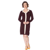 CONTRAST COLLAR JUMPER DRESS