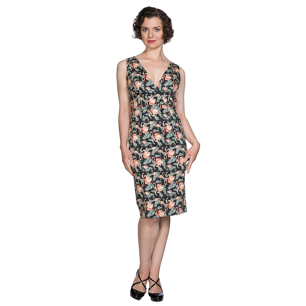 FLAMINGO HONNIE PENCIL DRESS