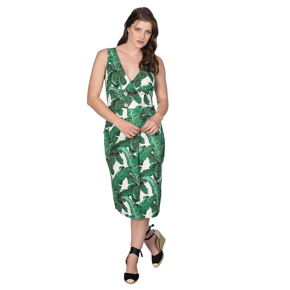 TROPICAL LEAVES DRESS